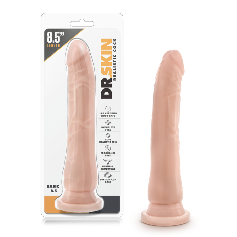 Dr. Skin - Realistic Cock - Basic 8.5 - Beige-Dildos & Dongs-OUR LAVENDER