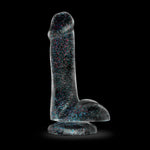 Naturally Yours - 6 Inch Glitter Cock - Sparkling Clear-Dildos & Dongs-OUR LAVENDER