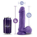 Au Natural - Bold - Hero - 8 Inch Dildo - Purple-Dildos & Dongs-OUR LAVENDER