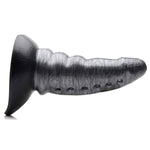 Beastly Tapered Bumpy Silicone Dildo - Silver-Dildos & Dongs-OUR LAVENDER