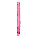 B Yours 14" Double Dildo - Pink-Dildos & Dongs-OUR LAVENDER