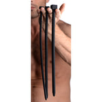 Master Series Bolted Deluxe XL Urethral Sound Set - Black-Bondage & Fetish Toys-OUR LAVENDER