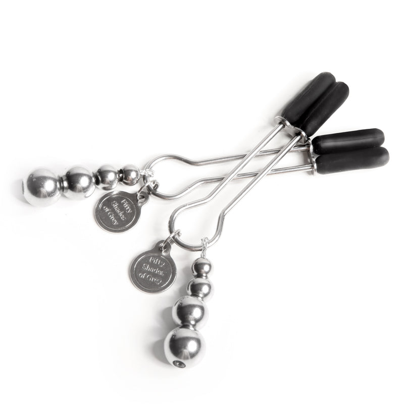 Fifty Shades of Grey the Pinch Adjustable Nipple Clamps-50 Shades-OUR LAVENDER