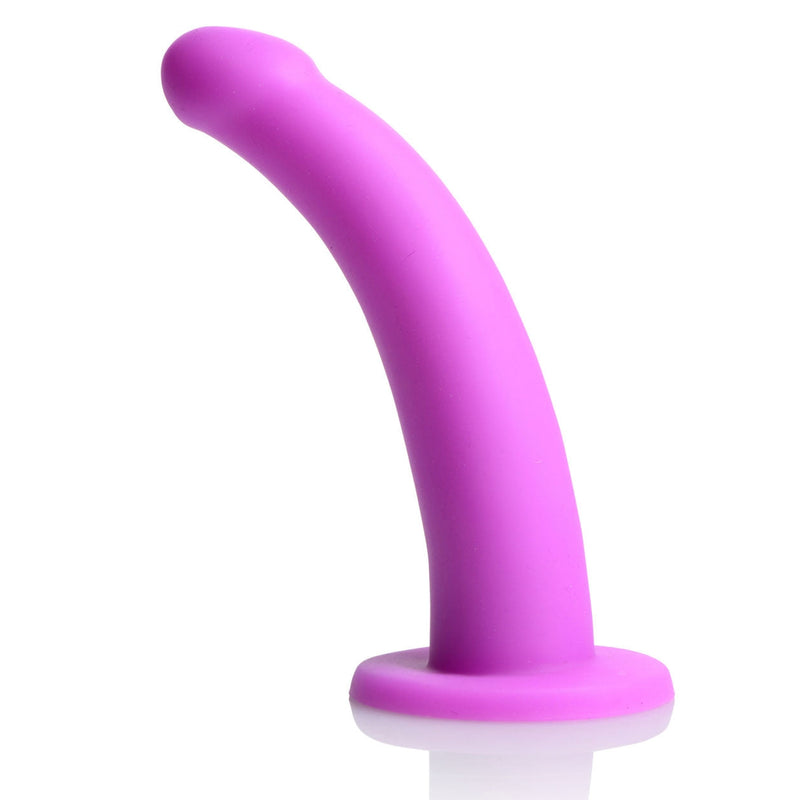 Navigator Silicone G-Spot Dildo With Harness-Harnesses & Strap-Ons-OUR LAVENDER