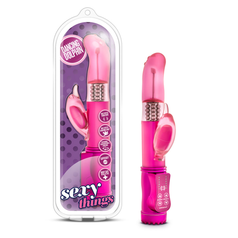 Sexy Things Dancing Dolphin - Fuchsia-Vibrators-OUR LAVENDER