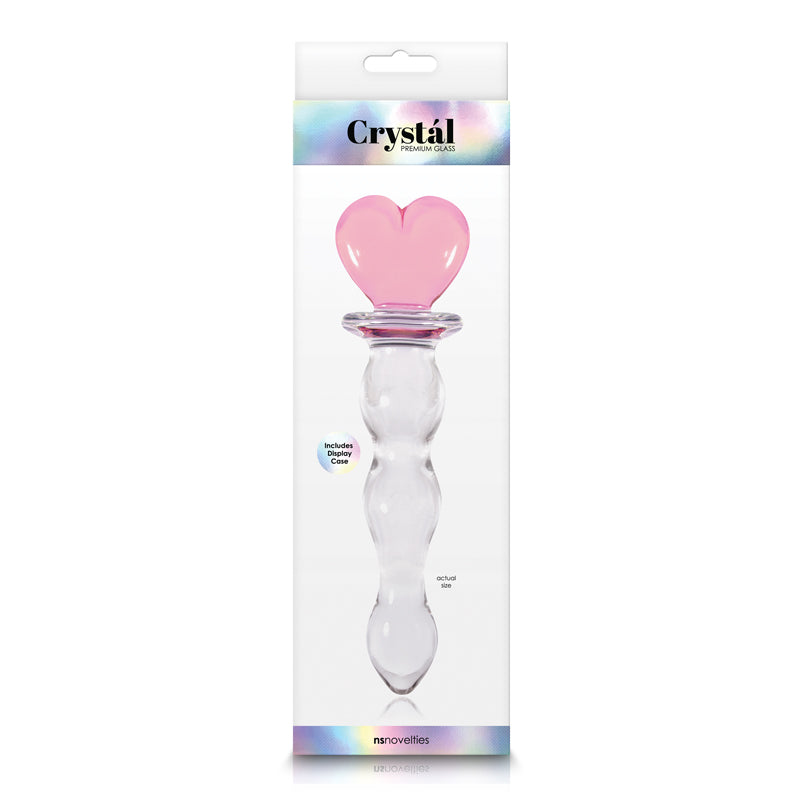 Crystal Heart of Glass - Pink-Anal Toys & Stimulators-OUR LAVENDER