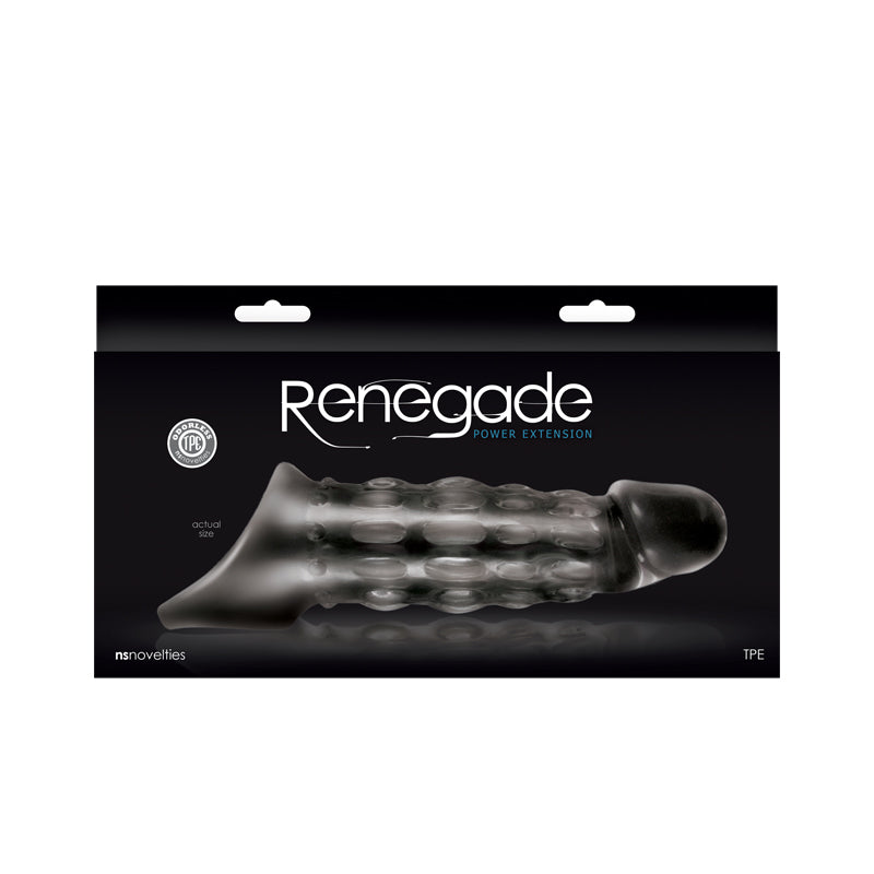 Renegade Power Extension - Clear-Penis Extension & Sleeves-OUR LAVENDER