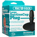 Vac-U-Lock Large Black Suction Cup Plug-Harnesses & Strap-Ons-OUR LAVENDER
