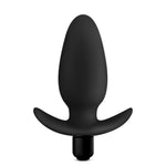 Anal Adventures- Platinum- Silicone Saddle  Plug- Black BL-10815