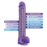 Au Naturel - Bold - Daddy - 14 Inch Dildo - Purple-Dildos & Dongs-OUR LAVENDER