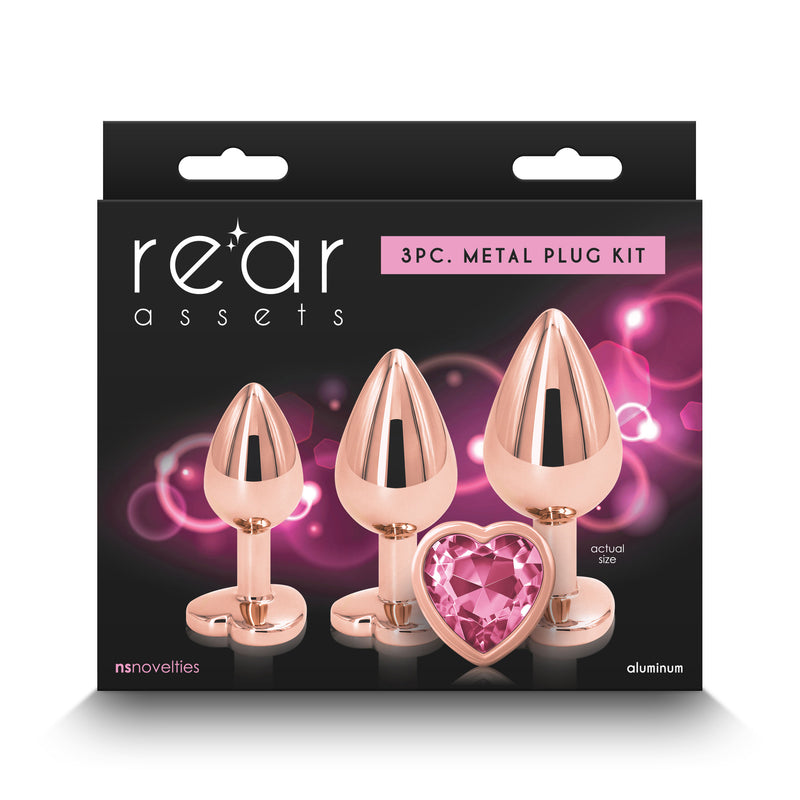 Rear Assets - Trainer Kit - Rose Gold - Pink Heart-Anal Toys & Stimulators-OUR LAVENDER