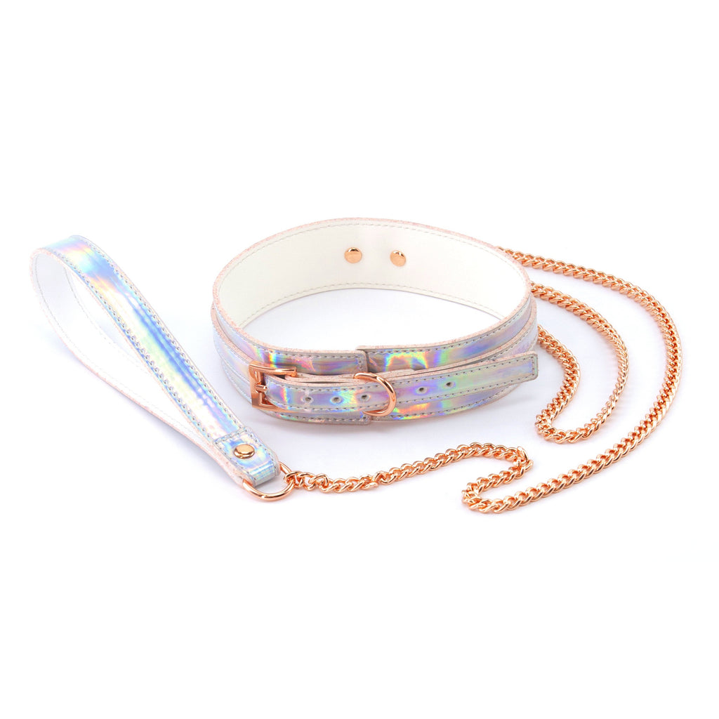 Cosmo Bondage - Collar and Leash - Rainbow NSN-1313-02