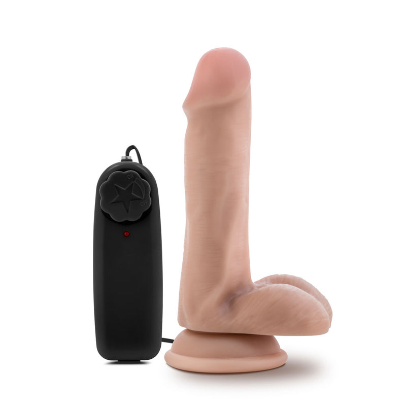 Dr. Skin - Dr. Rob - 6 Inch Vibrating Cock With Suction Cup - Vanilla-Vibrators-OUR LAVENDER