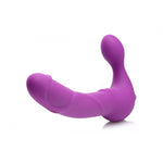 Royal Revolver Vibrating Strapless Strap- on Dildo - Purple-Dildos & Dongs-OUR LAVENDER