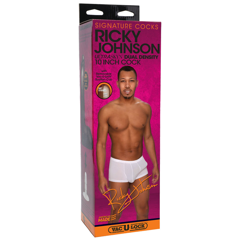 Signature Cocks - Ricky Johnson 8 Inch Ultraskyn Cock With Removable Vac-U-Lock Suction Cup-Dildos & Dongs-OUR LAVENDER