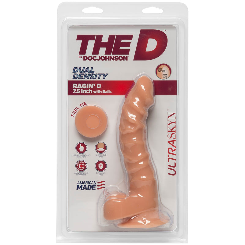 The D - Ragin' D 7.5 Inches - Vanilla-Dildos & Dongs-OUR LAVENDER