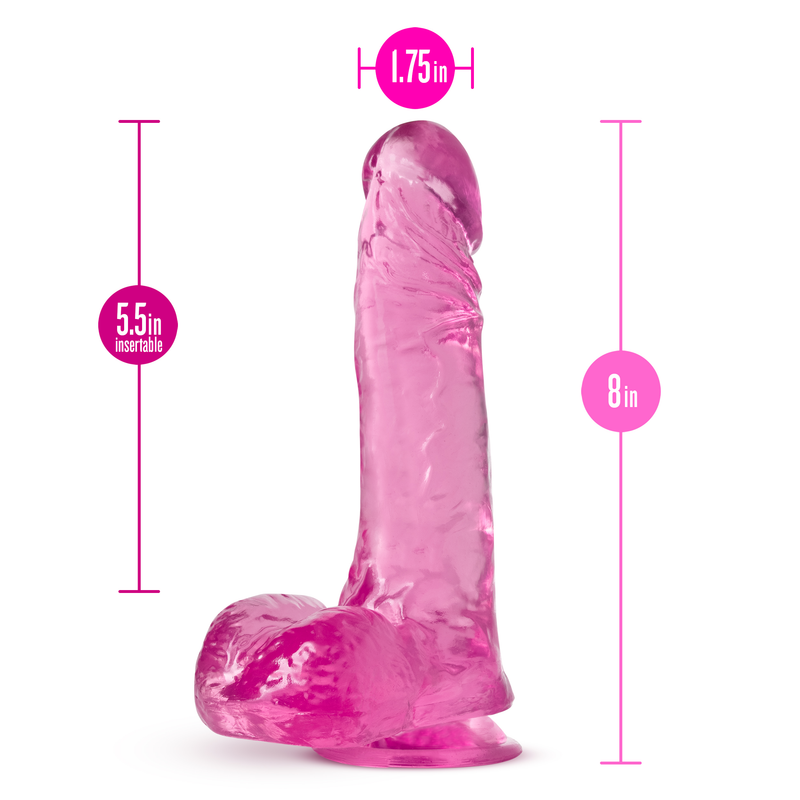 B Yours Plus - Ram N Jam - Pink-Dildos & Dongs-OUR LAVENDER