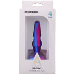 A-Play Groovy Silicone Anal Plug 4 Inch - Berry-Anal Toys & Stimulators-OUR LAVENDER
