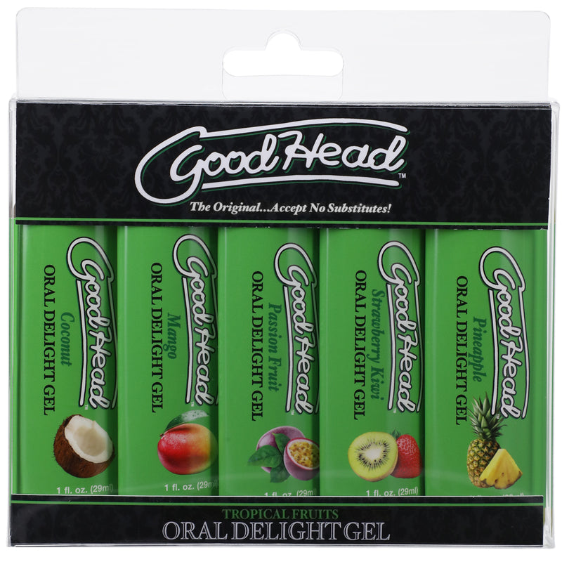 Goodhead - Oral Delight Gel - Tropical Fruits - 5  Pack - 1 Fl. Oz. DJ1361-31-BX