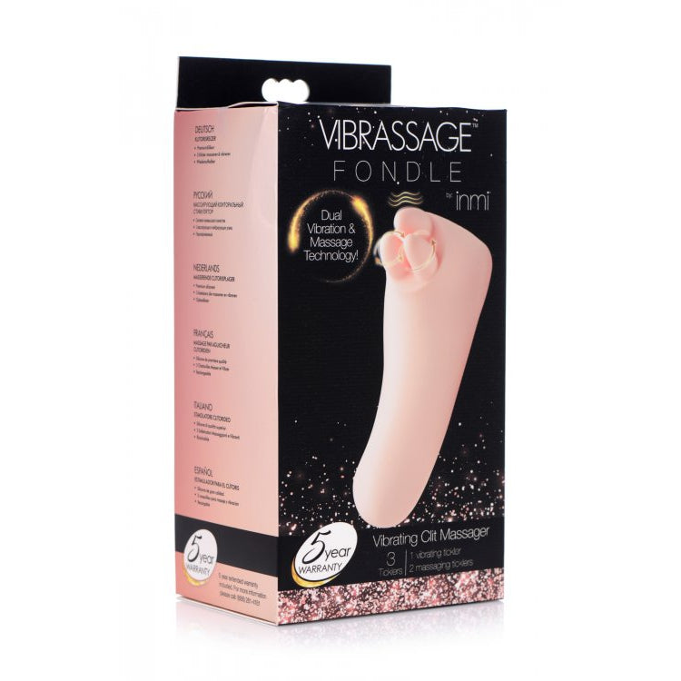 Vibrassage Fondle Vibrating Clit Massager - Pink-Vibrators-OUR LAVENDER