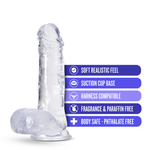 B Yours Plus - Rock N Roll - Clear-Dildos & Dongs-OUR LAVENDER