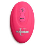 Mighty-Thrust Thrusting and Vibrating Strapless Strap-on With Remote - Pink-Vibrators-OUR LAVENDER
