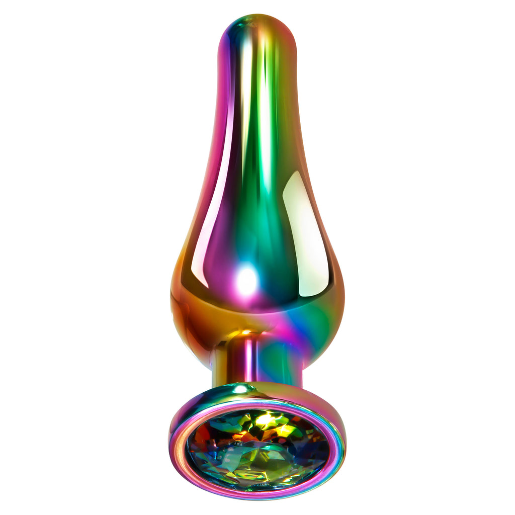 Rainbow Metal Plug - Medium-Anal Toys & Stimulators-OUR LAVENDER