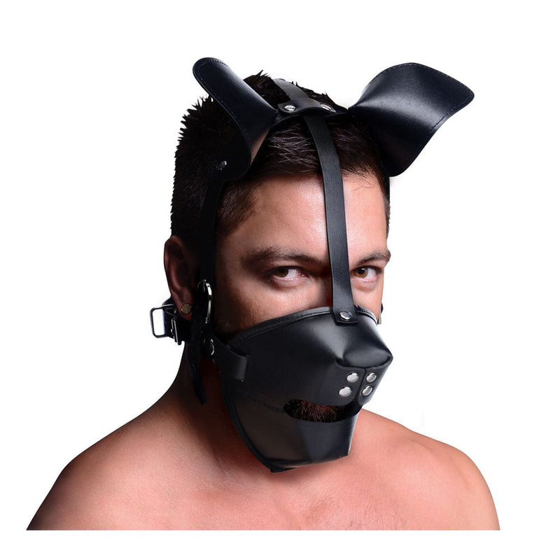 Pup Puppy Play Hood and Breathable Ball Gag MS-AE766