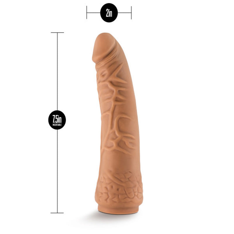 Lock on - 7.5 Inch Realistic Lock on Dildo - Mocha-Dildos & Dongs-OUR LAVENDER