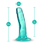 B Yours Plus - Hard N Happy - Teal-Dildos & Dongs-OUR LAVENDER