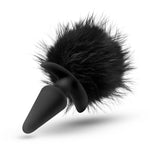 Temptasia - Bunny Tail Pom Plug - Black-Anal Toys & Stimulators-OUR LAVENDER