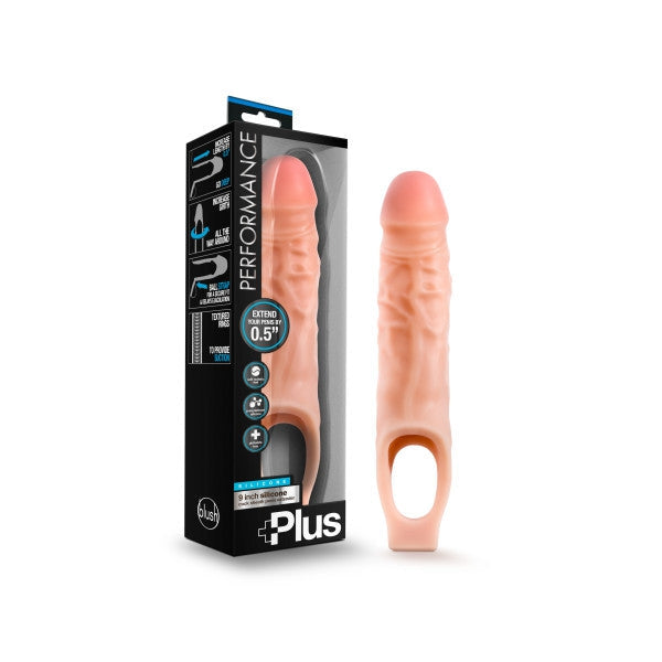 Performance Plus - 9 Inch Silicone Cock Sheath Penis Extender - Vanilla-Penis Extension & Sleeves-OUR LAVENDER