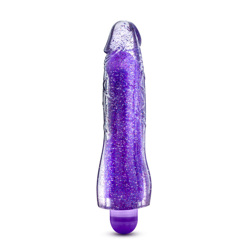 Glow Dicks - Molly Glitter Vibrator - Purple BL-43011