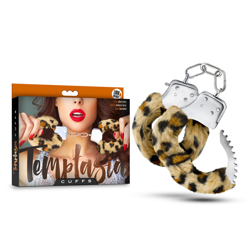 Temptasia Cuffs - Leopard-Bondage & Fetish Toys-OUR LAVENDER