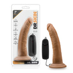 Dr. Skin - Dr. Dave - 7 Inch Vibrating Cock With Suction Cup - Mocha-Vibrators-OUR LAVENDER