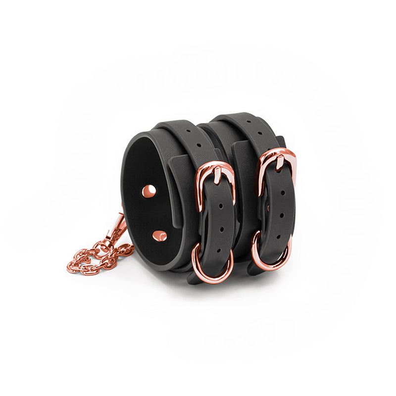 Bondage Couture - Ankle Cuffs - Black NSN-1306-43