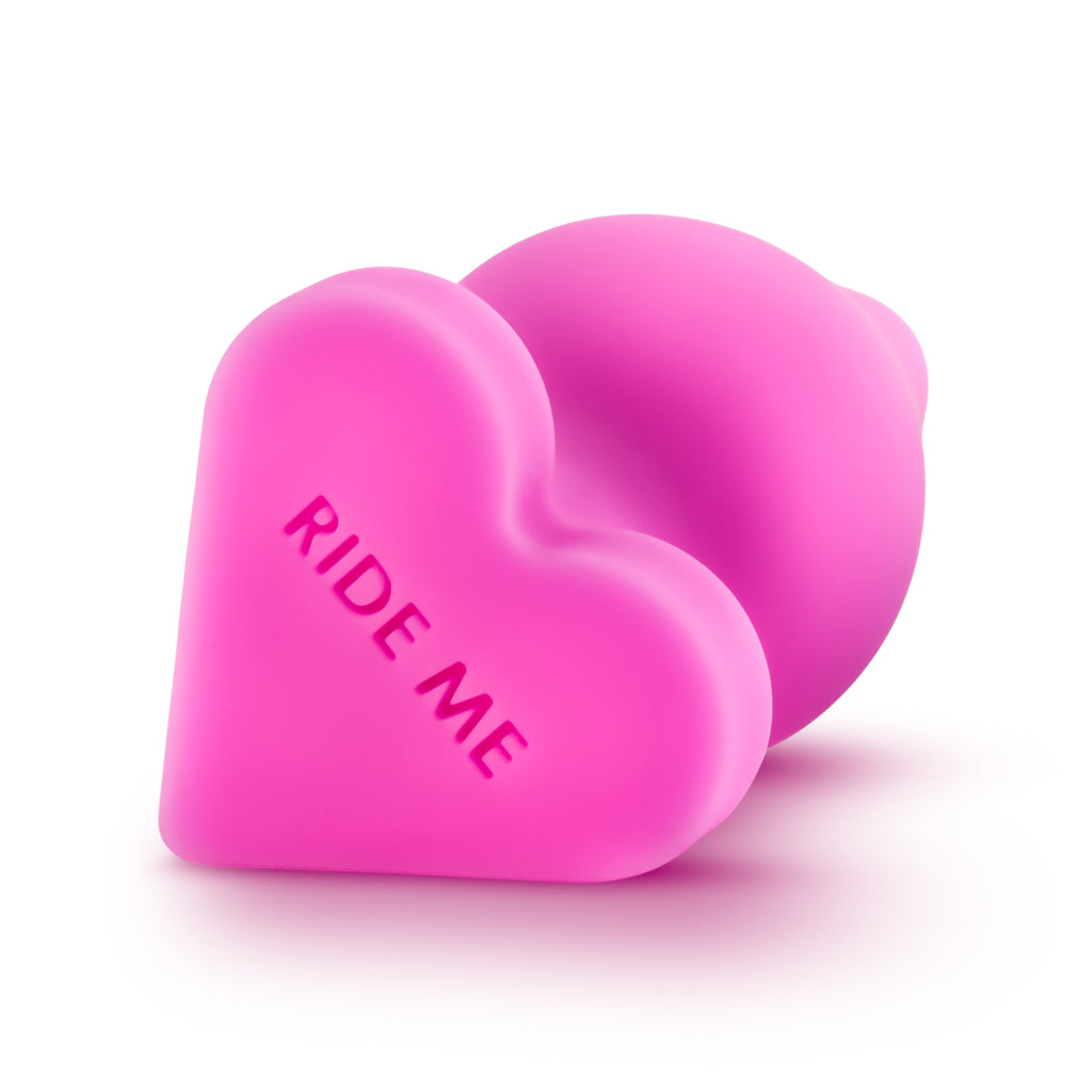 Naughtier Candy Hearts - Ride Me - Pink-Anal Toys & Stimulators-OUR LAVENDER
