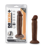 Dr. Skin Plus - 6 Inch Posable Dildo - Chocolate-Dildos & Dongs-OUR LAVENDER