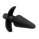 Anal Adventures Platinum - Silicone Vibrating Plug - Black-Anal Toys & Stimulators-OUR LAVENDER