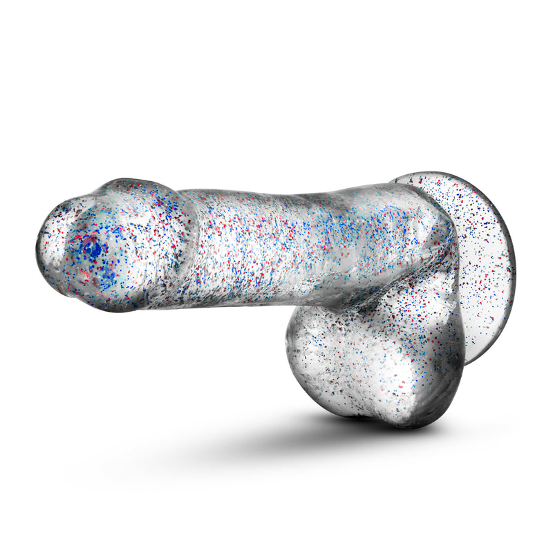 Naturally Yours - 6 Inch Glitter Cock - Sparkling Clear-Dildos & Dongs-OUR LAVENDER