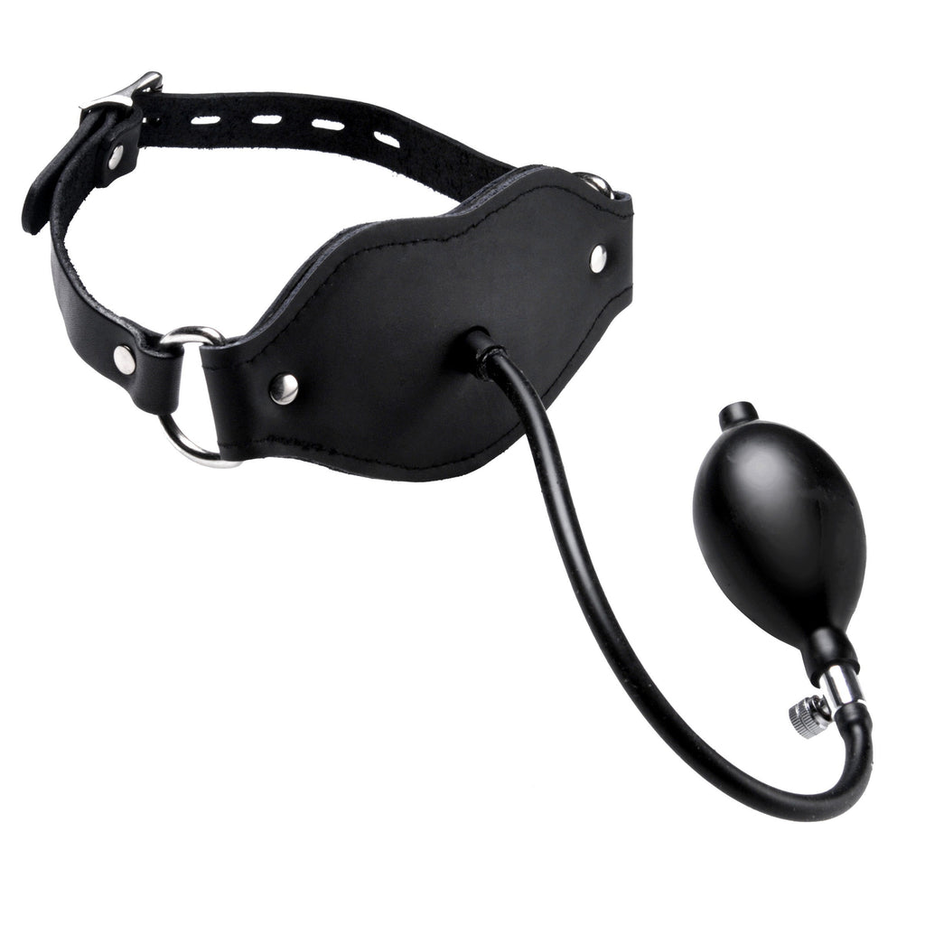 Silencer Inflatable Locking Penis Gag - Black MS-DU265