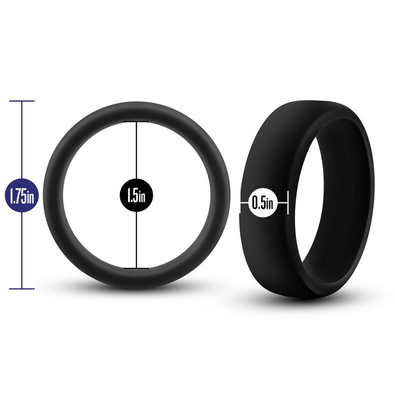 Performance - Silicone Go Pro Cock Ring - Black-Cockrings-OUR LAVENDER