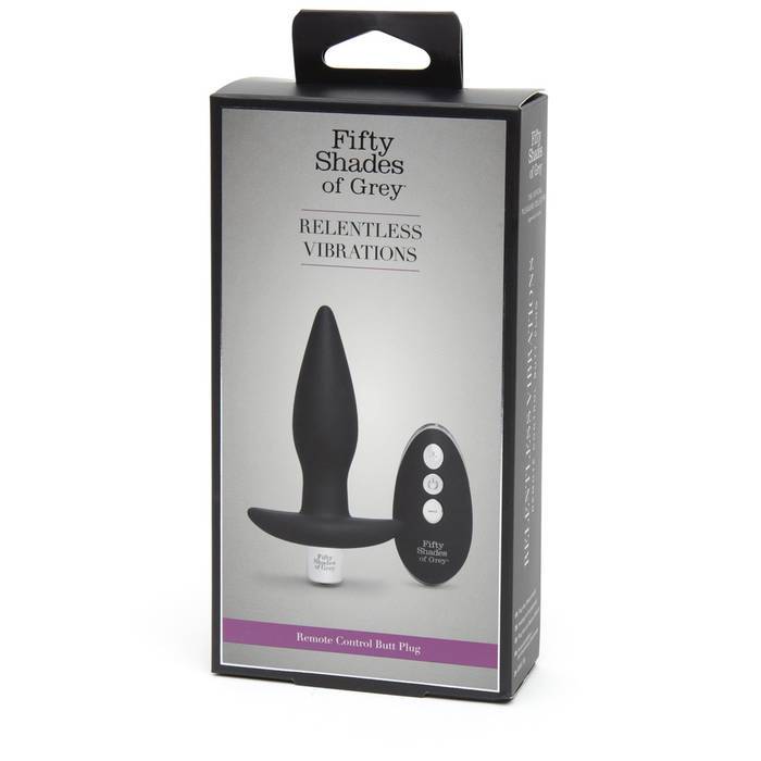 Fifty Shades Relentless Vibrations Remote Control Butt Plug-Anal Toys & Stimulators-OUR LAVENDER