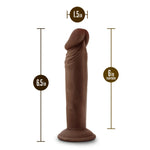 Dr. Skin Plus - 6 Inch Posable Dildo - Chocolate-Dildos & Dongs-OUR LAVENDER