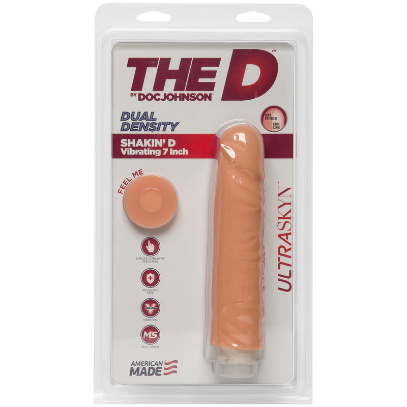 The D - Shakin' D Vibrating 7 Inches - Vanilla-Vibrators-OUR LAVENDER