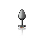 Cheeky Charms-Gunmetal Metal Buttplug- Heart-Rainbow-Medium-Anal Toys & Stimulators-OUR LAVENDER