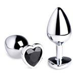 Black Heart Gem Anal Plug - Medium-Anal Toys & Stimulators-OUR LAVENDER