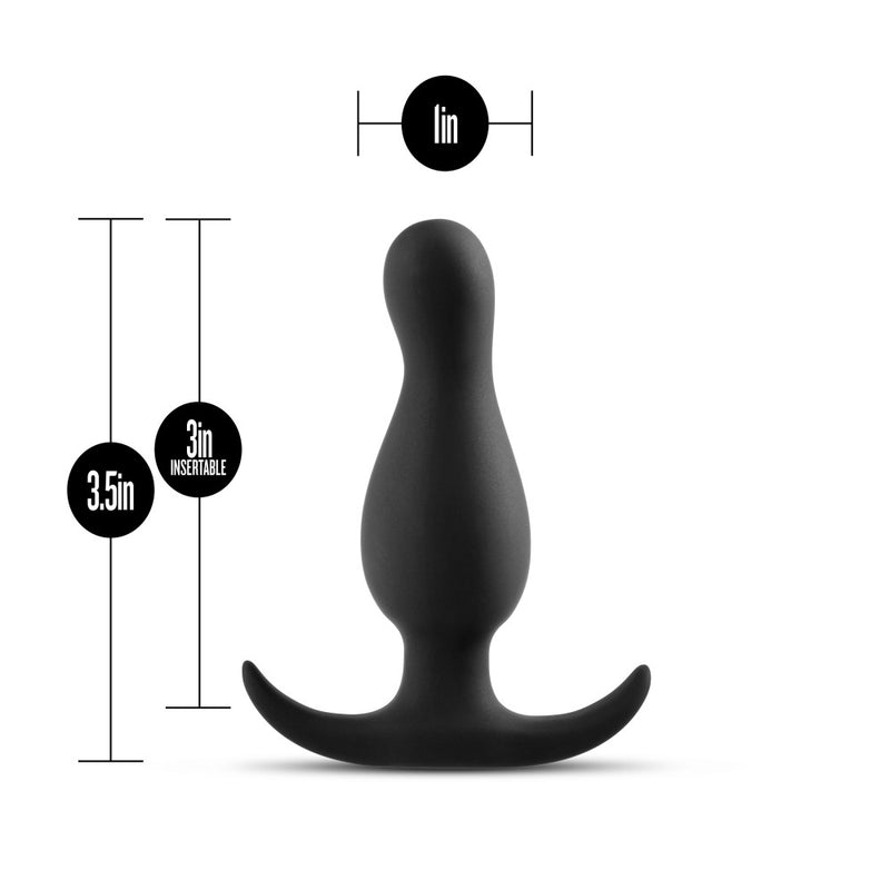 Anal Adventures Platinum - Curve Plug - Black-Anal Toys & Stimulators-OUR LAVENDER