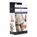 10x Groove Harness With Vibrating & Rotating Dildo - Flesh-Harnesses & Strap-Ons-OUR LAVENDER