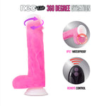 Neo Elite - Roxy - 8 Inch Gyrating Dildo - Pink-Vibrators-OUR LAVENDER